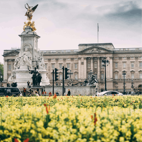 Begin your London adventure with a stroll to Buckingham Palace