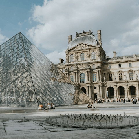 Spend the day at the Louvre, a twenty-minute walk away