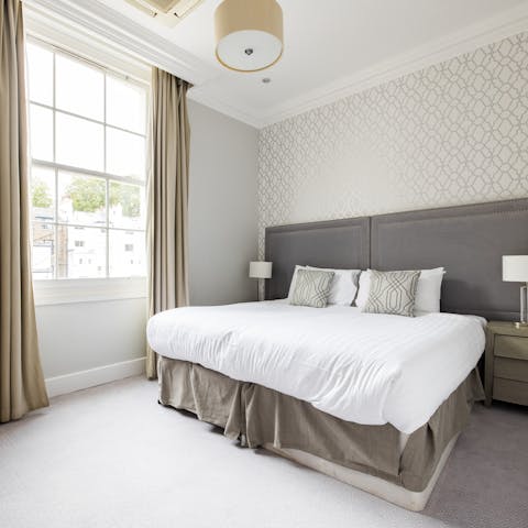 Wake up feeling refreshed in the comfortable beds before a day of sightseeing