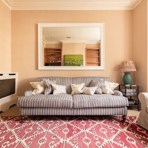 Curl up with a book in the double lounge