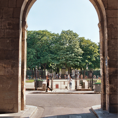 Step outside and explore the Marais neighbourhood