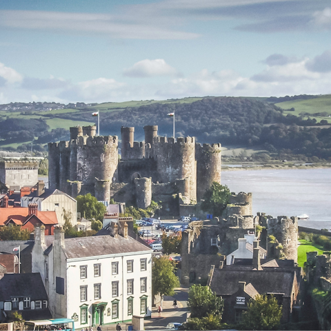 Explore the historic town of Conwy – a short drive away