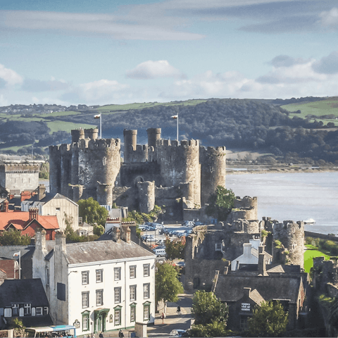 Explore the historic town of Conwy – a short drive away