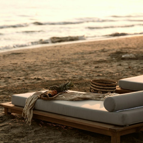 Spend the day on the beach, just 80 metres away