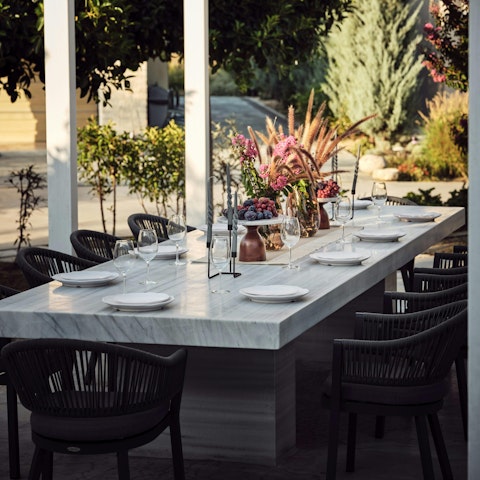 Enjoy Greek feasts in the garden