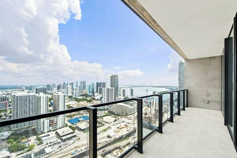 Watch Downtown Miami unfold from the private balcony