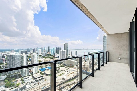 Watch Downtown Miami unfold from the private balcony