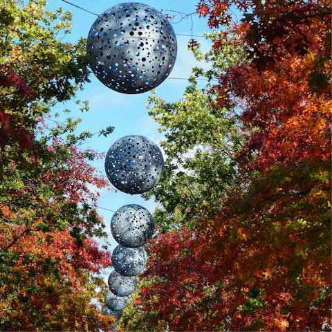 Have a stroll around Queen Elizabeth Olympic Park, a few minutes walk away