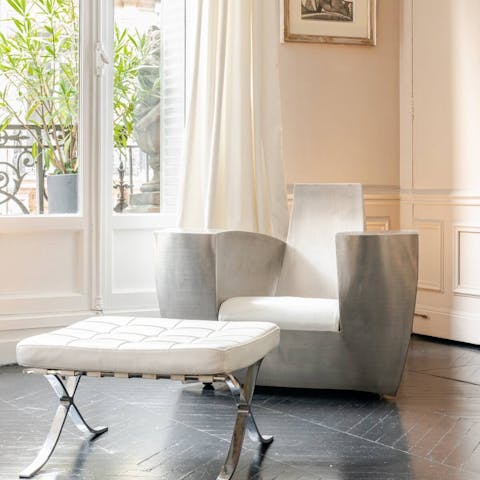 Settle into the light-filled, spacious living room