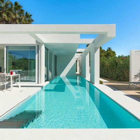 Cool off with a dip in the sun-kissed swimming pool