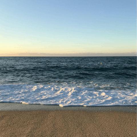 Soak up the golden sunshine on Poniente Beach, right on your doorstep
