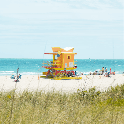 Reach Miami's pristine beaches in minutes