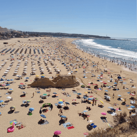 Spend fun-filled days at the beach on Praia da Rocha, just 500m away