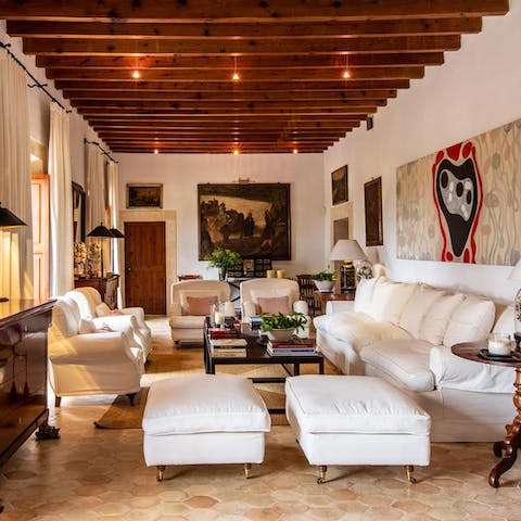 Enjoy lazy afternoons reading in the living room