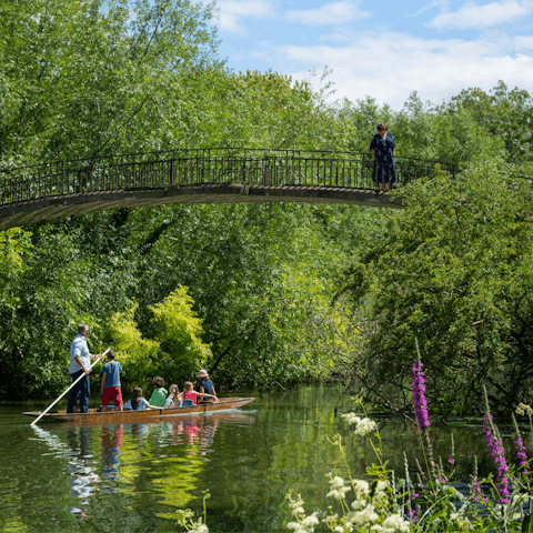 Spend magical afternoons walking or sailing along the river