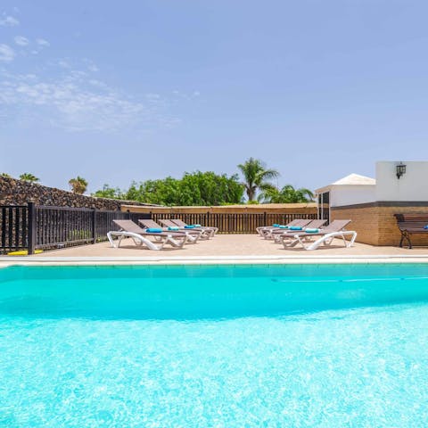 Unwind by the pool and soak up the sun