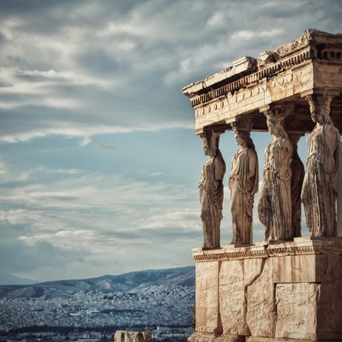 Take a thirteen-minute stroll over to the Acropolis and marvel at its ancient beauty