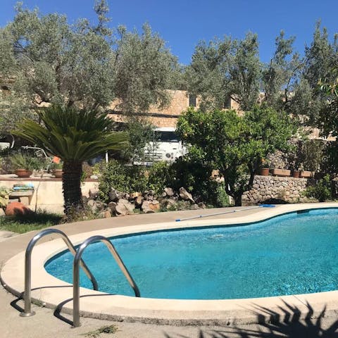 Cool down in your private pool