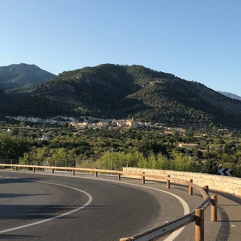 Take a dramatic bike ride around the Tramuntana mountains