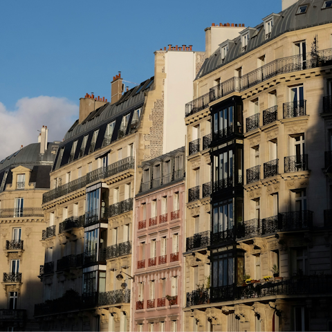 Explore the lively cafes and smart boutiques of Le Marais