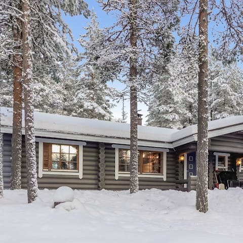 Take in the fresh air of the surrounding Lapland forests