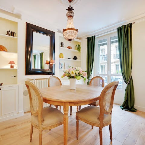 Enjoy a croissant before heading out to see the sights