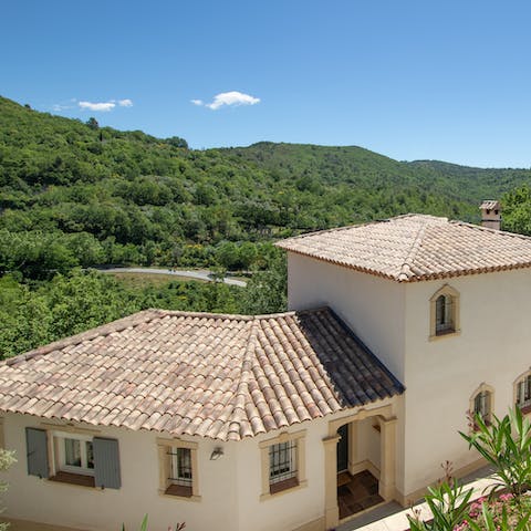 Immerse yourself in the natural beauty of southern France from this home in Montferrat