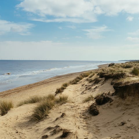 Get out onto Winterton Beach, just a few steps from the front door