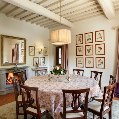 Gather at the dining table for cosy, home-cooked meals
