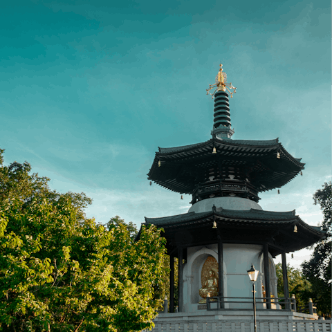 Pause for a pitstop in nearby Battersea Park
