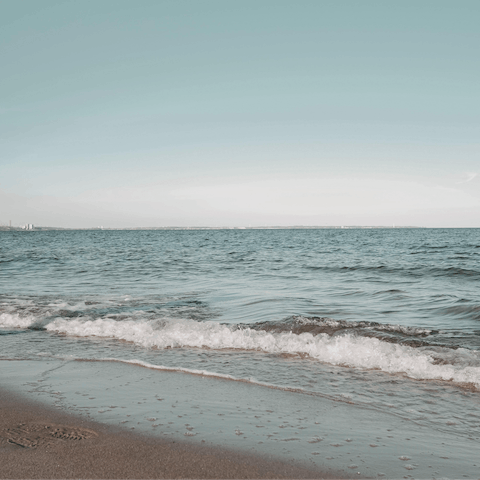 Spend beach days at Avithos Beach – a seven-minute drive away