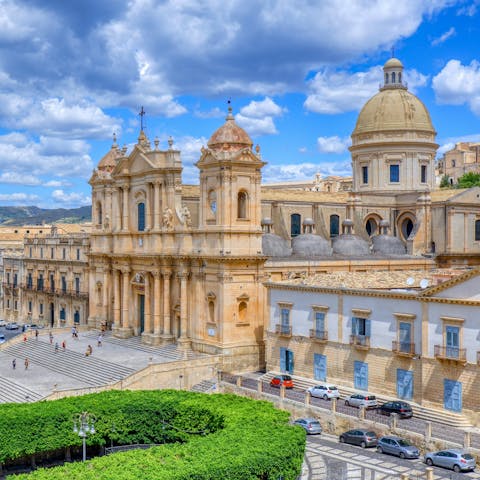 Stay in the baroque town of Noto