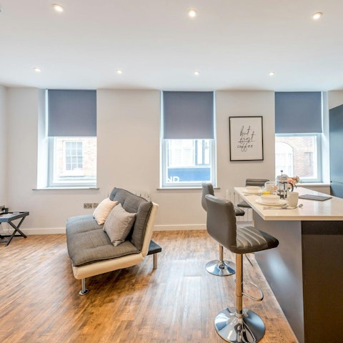 Relax with drinks at home or walk to a local pub