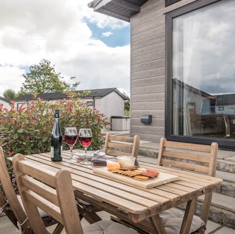 Gather everybody together for a summer evening feast around the alfresco table