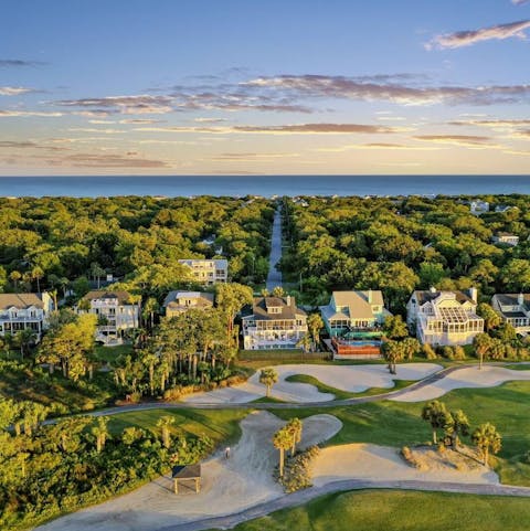 Rent bicycles and cycle down to Isle of Palms Beach