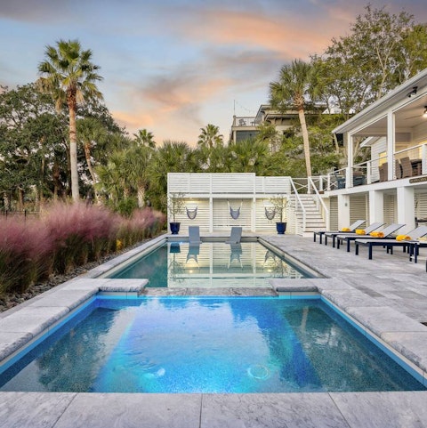 Warm up in the Jacuzzi or swim a few laps in the pool