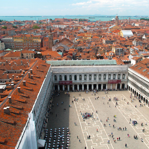 Explore Venice, including Piazza San Marco, a short walk away