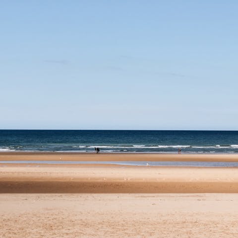 Drive up to the historic and golden beaches of Normandy for a great day out