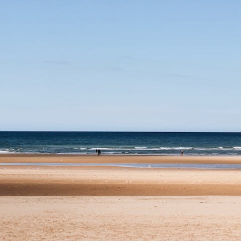 Drive up to the historic and golden beaches of Normandy for a great day out