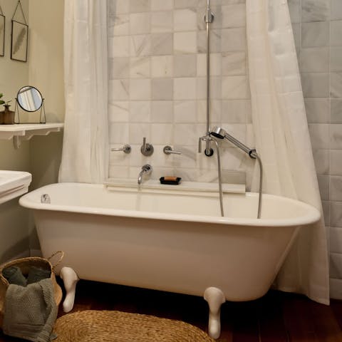Soak away in a roll top bath