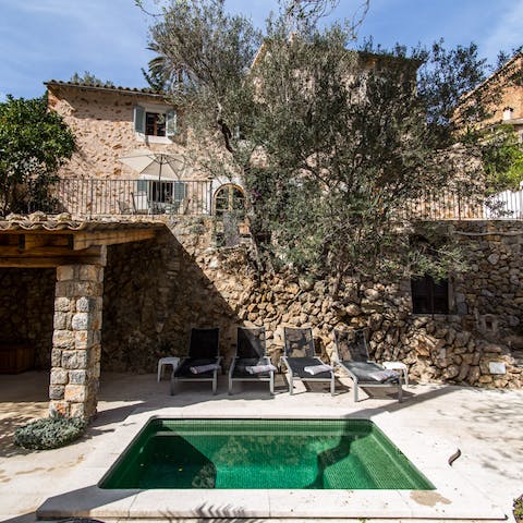 Make a splash in the plunge pool