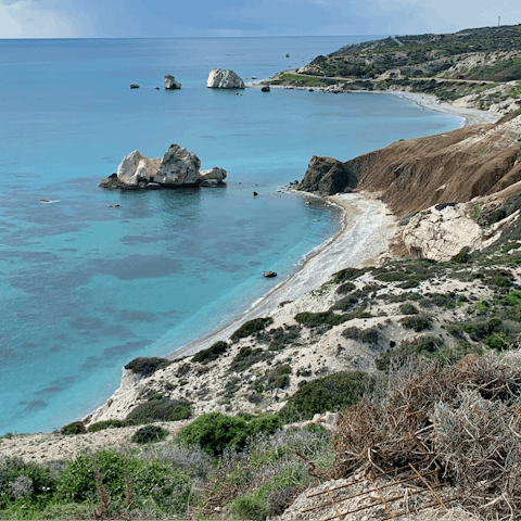 Swim in the crystal-clear waters of the Akamas Peninsula