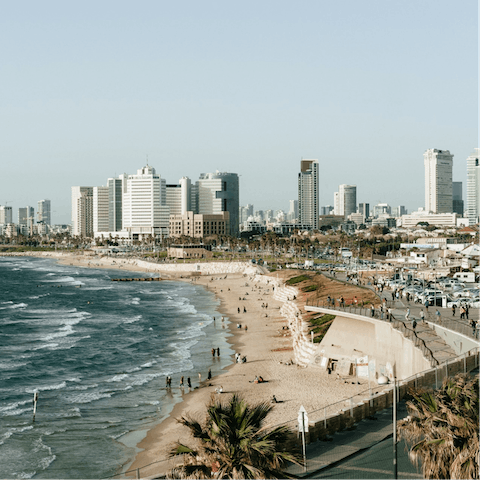 Walk to family-friendly Metzitzim Beach in just ten minutes