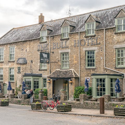 Get out and explore the local pubs in pretty Fairford