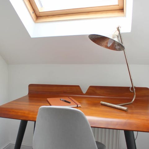 Get some work done at the writing desk