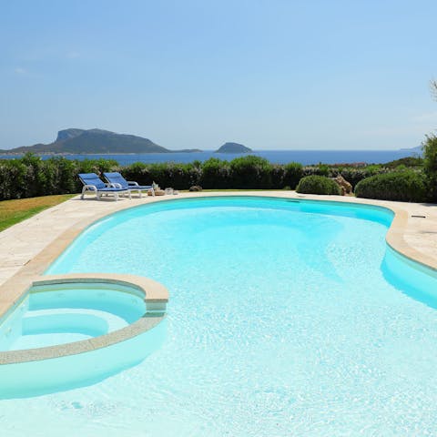 Dive into the inviting waters of your private swimming pool