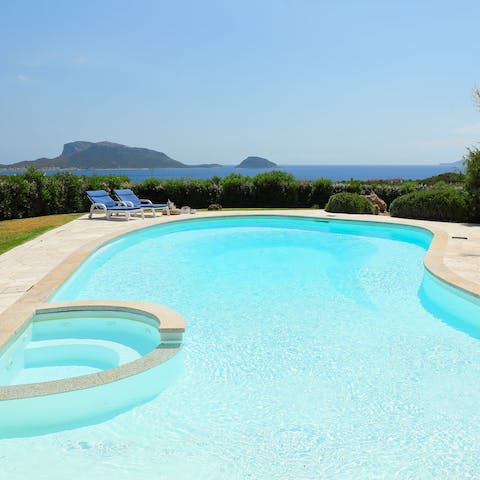 Dive into the inviting waters of your private swimming pool