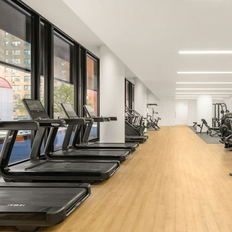 Energise and reset with a workout in the shared gym