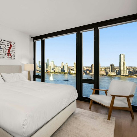 Wake up to incredible views from the bedroom