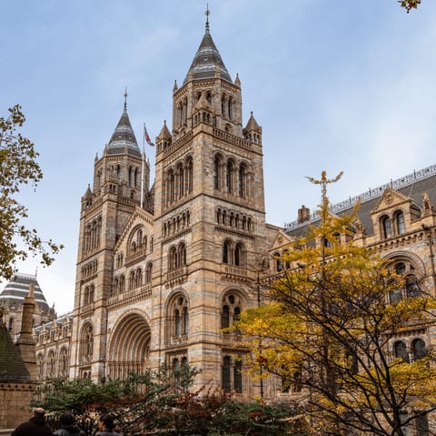 Make the most of your South Kensington base – will you visit the V&A or the Natural History Museum first?